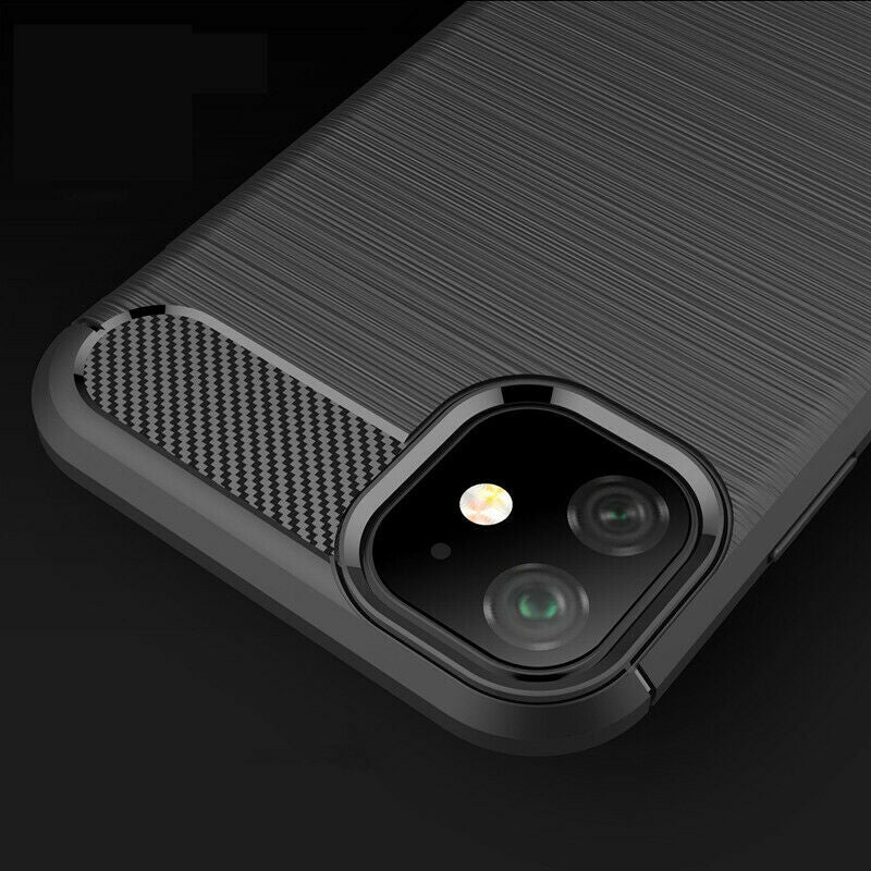 Puzdro pre Apple iPhone 12 mini, Techsuit, Karbón, Čierne