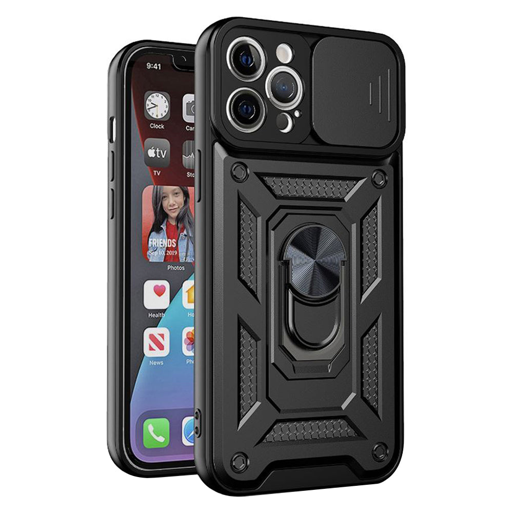 Puzdro pre Apple iPhone 12 Pro Max, Techsuit, CamShield, Čierne