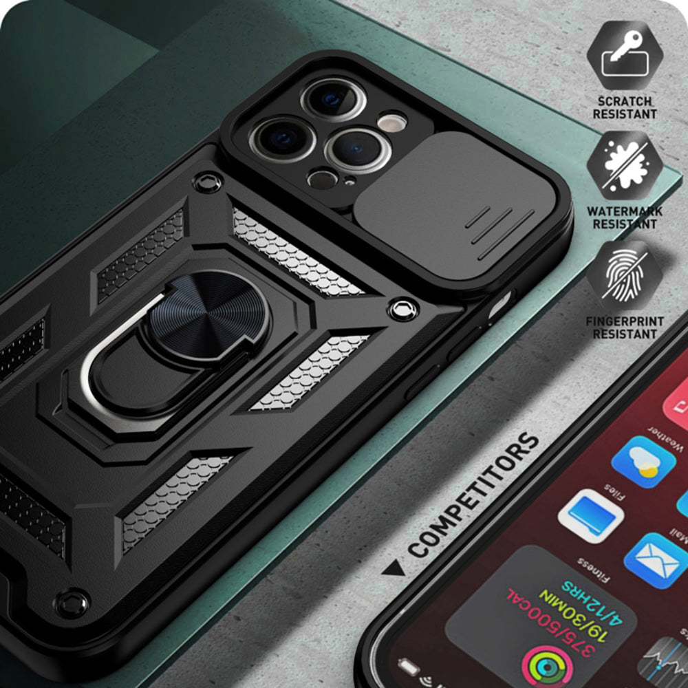 Puzdro pre Apple iPhone 12 Pro, Techsuit, CamShield, Modré