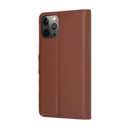 Puzdro na Apple iPhone 12 Pro, Techsuit, kožené folio, hnedé