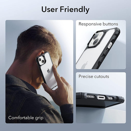 Puzdro pre Apple iPhone 14 / 13, ESR, Air Armor, Čierne priehľadné