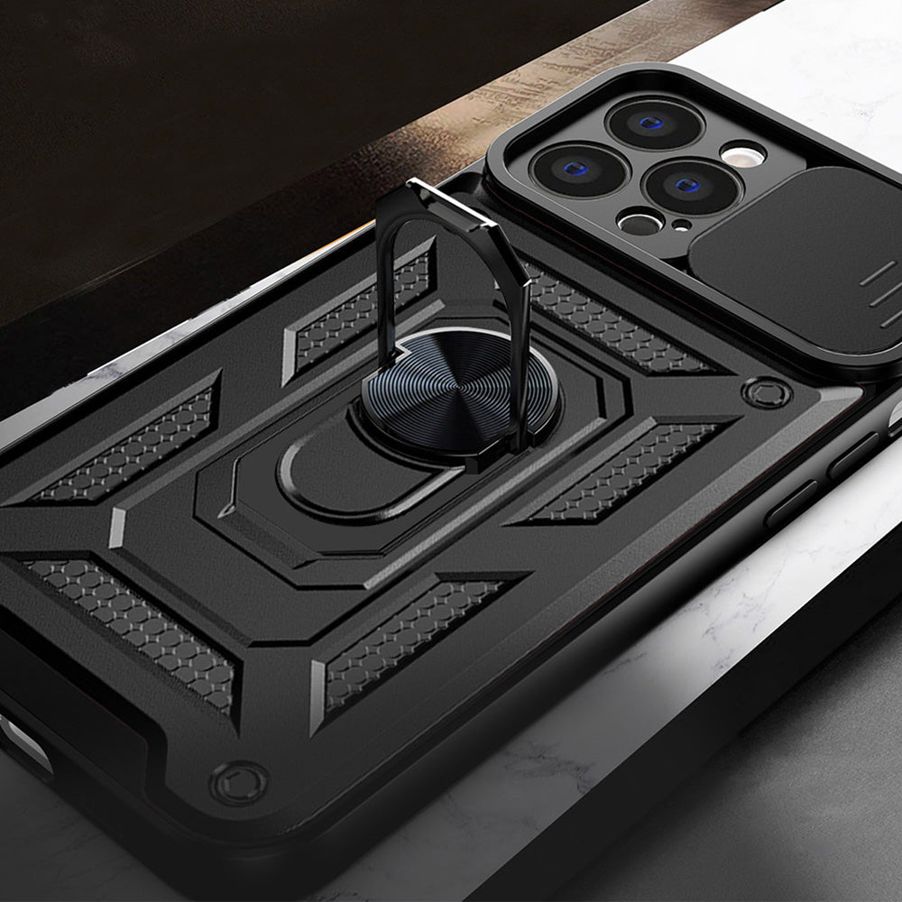 Puzdro pre Apple iPhone 13 Pro Max, Techsuit, CamShield, Čierne