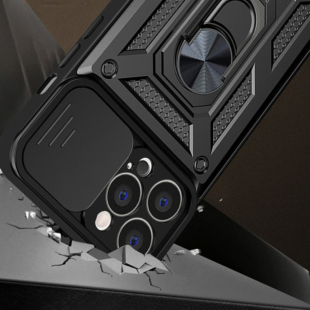 Puzdro pre Apple iPhone 13 Pro Max, Techsuit, CamShield, Čierne