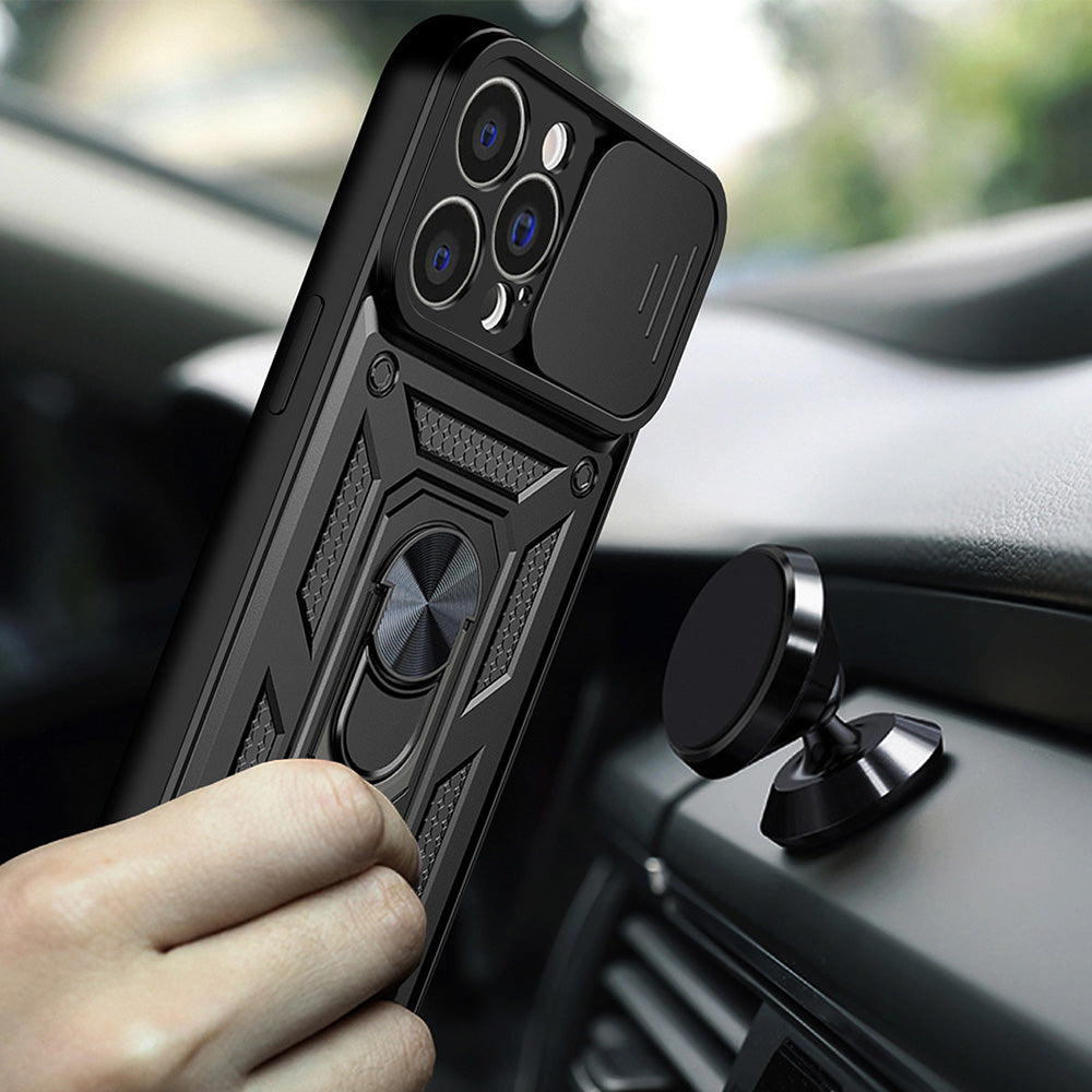 Puzdro pre Apple iPhone 13 Pro Max, Techsuit, CamShield, Čierne