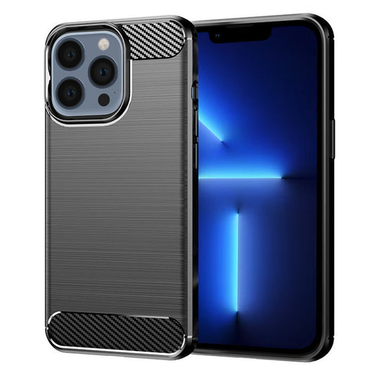 Puzdro pre Apple iPhone 13 Pro Max, Techsuit, Karbón, Čierne