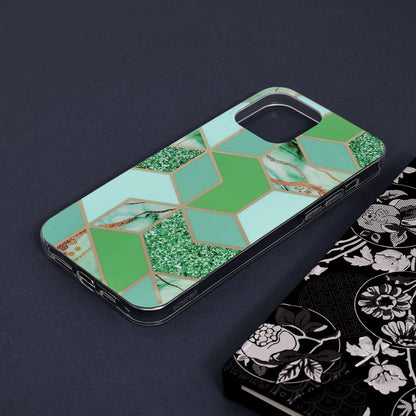 Puzdro pre Apple iPhone 13 Pro Max, Techsuit, Marble, Zelené
