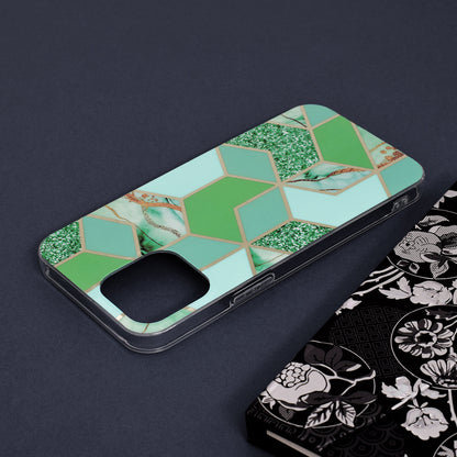 Puzdro pre Apple iPhone 13 Pro Max, Techsuit, Marble, Zelené