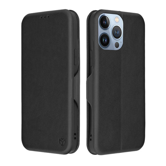 Puzdro pre Apple iPhone 13 Pro Max, Techsuit, Safe Wallet Plus, Čierne