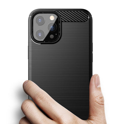 Obal na Apple iPhone 13 Pro, Techsuit, Karbón, Čierny