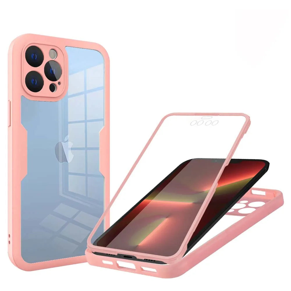 Puzdro pre Apple iPhone 13 Pro, Techsuit, ColorVerse 360, Ružové
