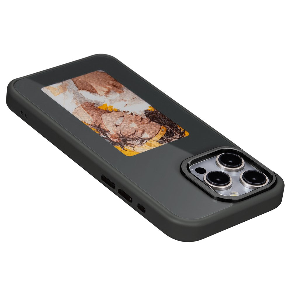 Puzdro pre Apple iPhone 15 Pro Max, OEM, prispôsobený E-Ink displej, čierne