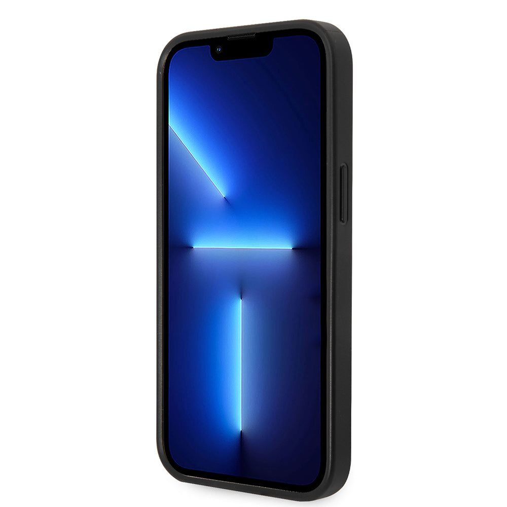 Puzdro pre Apple iPhone 14, Karl Lagerfeld, Saffiano Choupette's Head, Strieborné