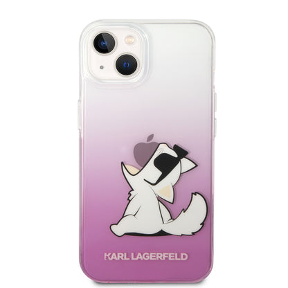 Puzdro pre Apple iPhone 14 Plus, Karl Lagerfeld, Choupette Fun, Ružová