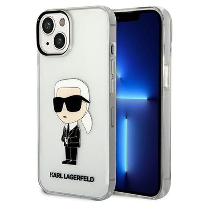 Puzdro pre Apple iPhone 14 Plus, Karl Lagerfeld, Ikonik Karl, Transparentné