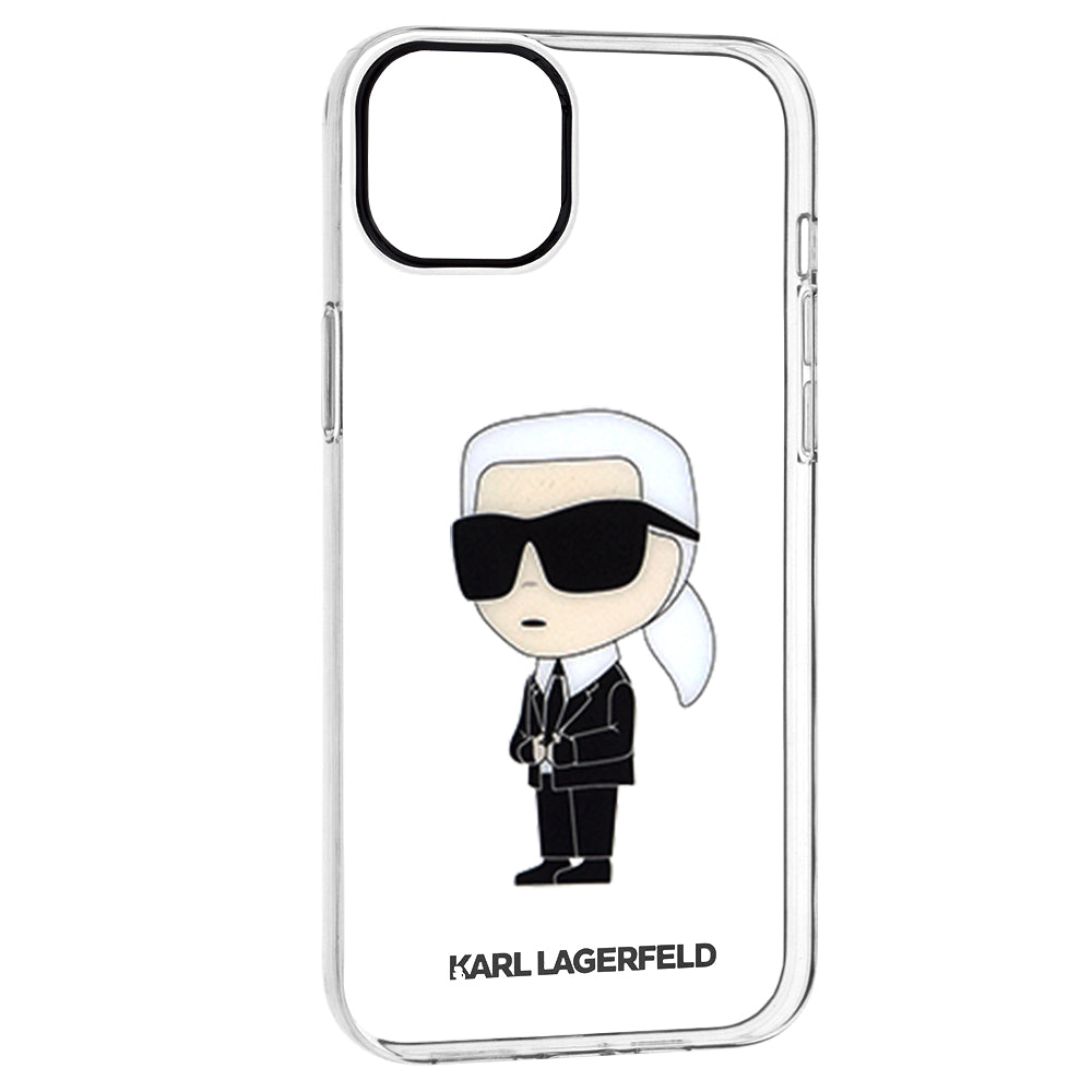 Puzdro pre Apple iPhone 14 Plus, Karl Lagerfeld, Ikonik Karl, Transparentné