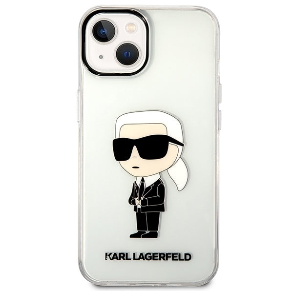 Puzdro pre Apple iPhone 14 Plus, Karl Lagerfeld, Ikonik Karl, Transparentné