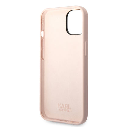 Case for Apple iPhone 14 Plus, Karl Lagerfeld, Silicone Karl's Head, Pink
