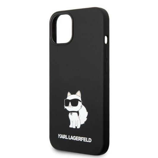 Puzdro pre Apple iPhone 14 Plus, Karl Lagerfeld, Silicone Choupette, Čierne