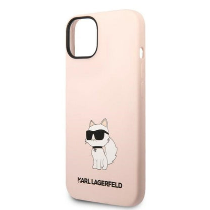 Puzdro pre Apple iPhone 14 Plus, Karl Lagerfeld, Silicone Choupette, Ružová