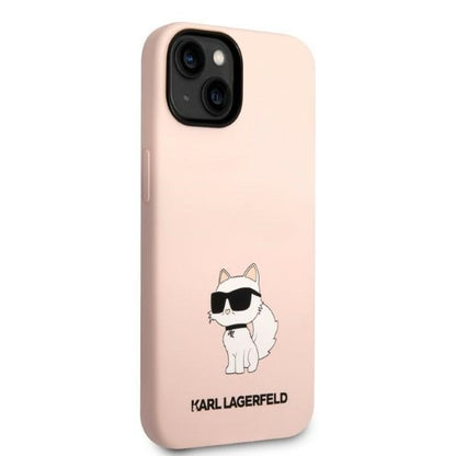 Puzdro pre Apple iPhone 14 Plus, Karl Lagerfeld, Silicone Choupette, Ružová