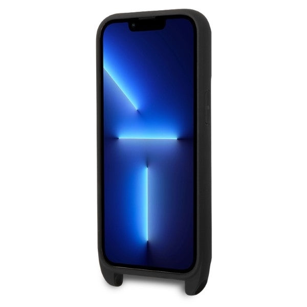 Puzdro pre Apple iPhone 14 Pro, Karl Lagerfeld, Monogram Ikonik Karl, Čierne