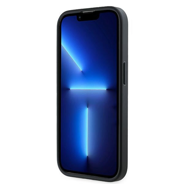 Case for Apple iPhone 14 Pro Max, Karl Lagerfeld, Diagonal Quilted Script, Black