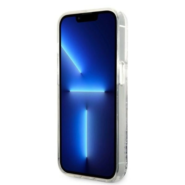 Puzdro pre Apple iPhone 14 Pro Max, Karl Lagerfeld, Glitter Choupette's Head, Strieborné.