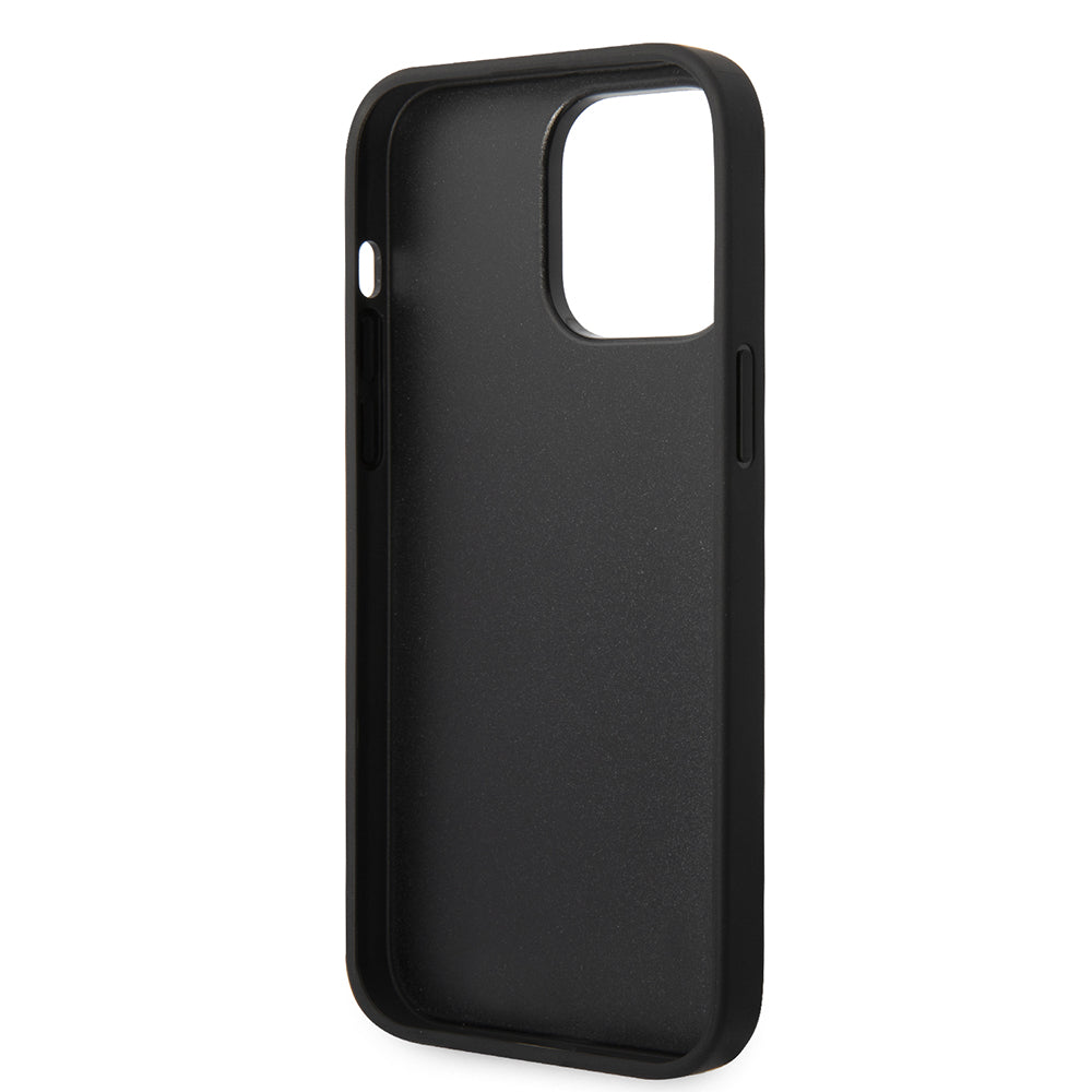 Puzdro pre Apple iPhone 14 Pro Max, Karl Lagerfeld, Glitter Flakes Ikonik Karl, Strieborné