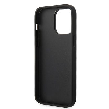 Puzdro pre Apple iPhone 14 Pro Max, Karl Lagerfeld, Glitter Flakes Ikonik Karl, Strieborné