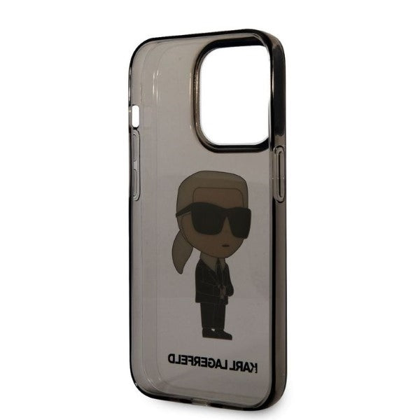 Puzdro pre Apple iPhone 14 Pro Max, Karl Lagerfeld, IML Ikonik NFT, Čierne