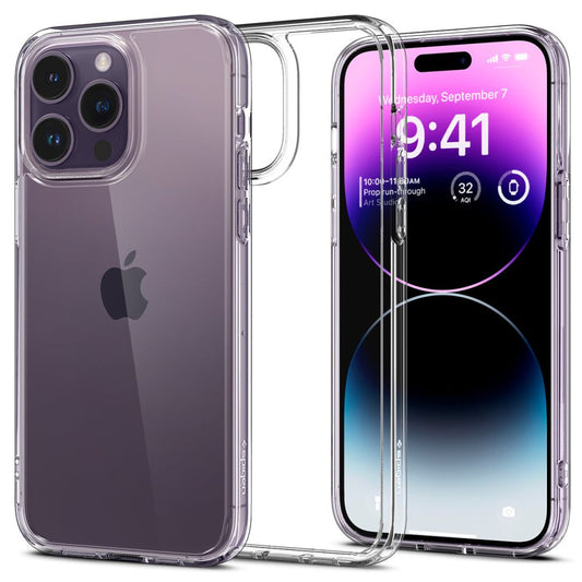 Puzdro pre Apple iPhone 14 Pro Max, Spigen, Ultra Hybrid, Transparentné ACS04816