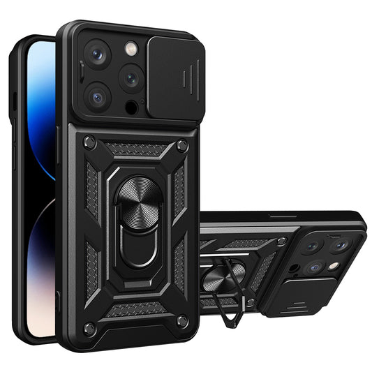Puzdro pre Apple iPhone 14 Pro Max, Techsuit, CamShield, Čierne
