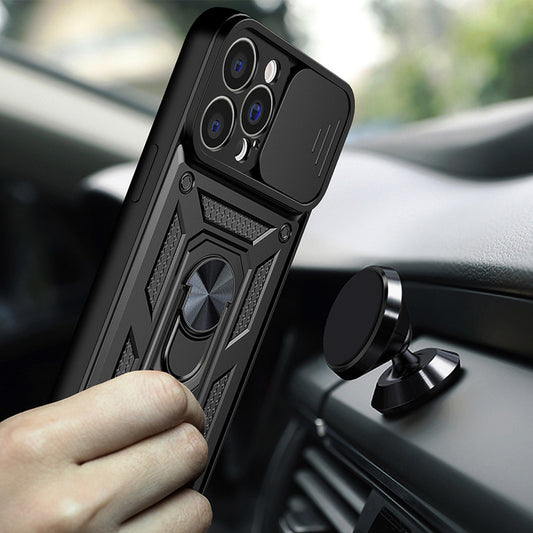 Puzdro pre Apple iPhone 14 Pro Max, Techsuit, CamShield, Čierne