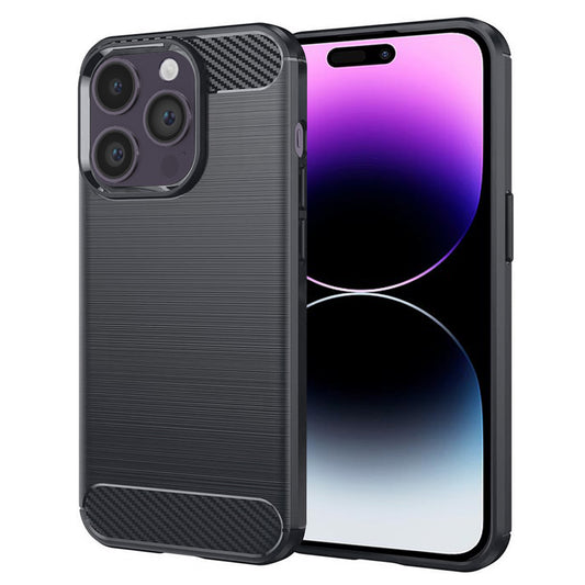 Puzdro pre Apple iPhone 14 Pro Max, Techsuit, Karbón, Čierne