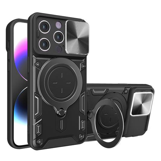 Puzdro pre Apple iPhone 14 Pro, Techsuit, CamGuard Pro, Čierne