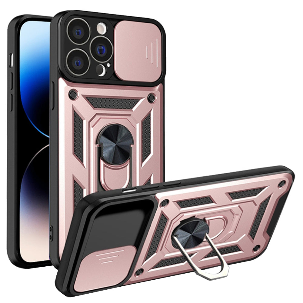 Puzdro pre Apple iPhone 14 Pro, Techsuit, CamShield, Ružové