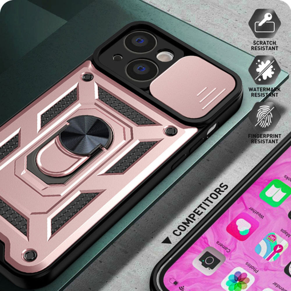 Puzdro pre Apple iPhone 14 Pro, Techsuit, CamShield, Ružové