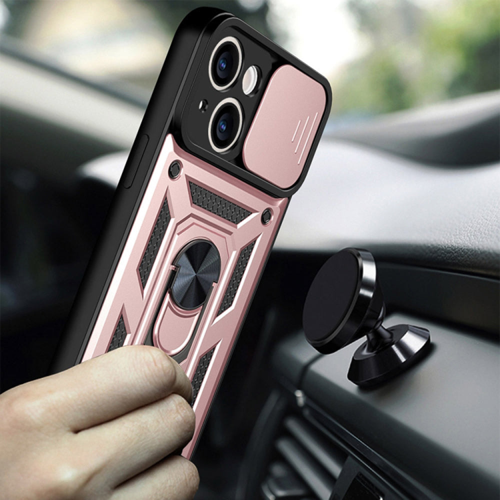 Puzdro pre Apple iPhone 14 Pro, Techsuit, CamShield, Ružové