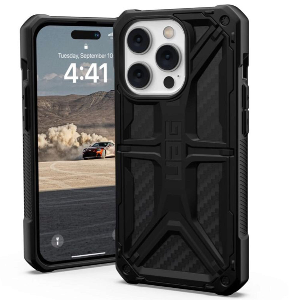 Puzdro pre Apple iPhone 14 Pro, Urban Armor Gear, Monarch Carbon, Čierne