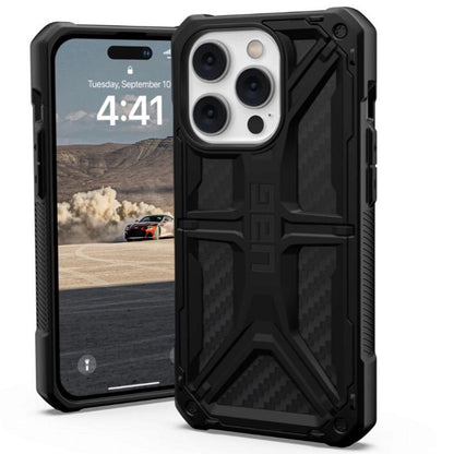 Puzdro pre Apple iPhone 14 Pro, Urban Armor Gear, Monarch Carbon, Čierne
