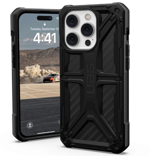 Puzdro pre Apple iPhone 14 Pro, Urban Armor Gear, Monarch Carbon, Čierne