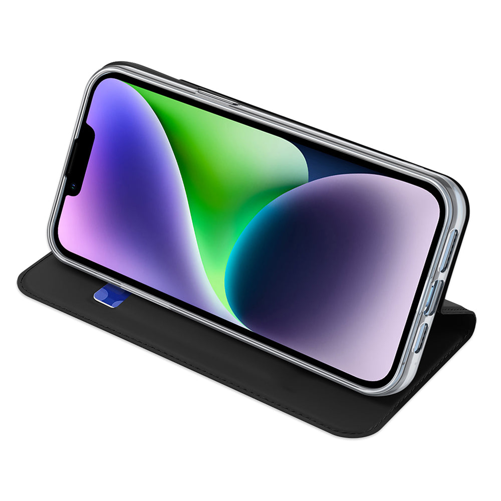 Puzdro pre Apple iPhone 15 Plus, DUX DUCIS, Skin Pro, Čierne
