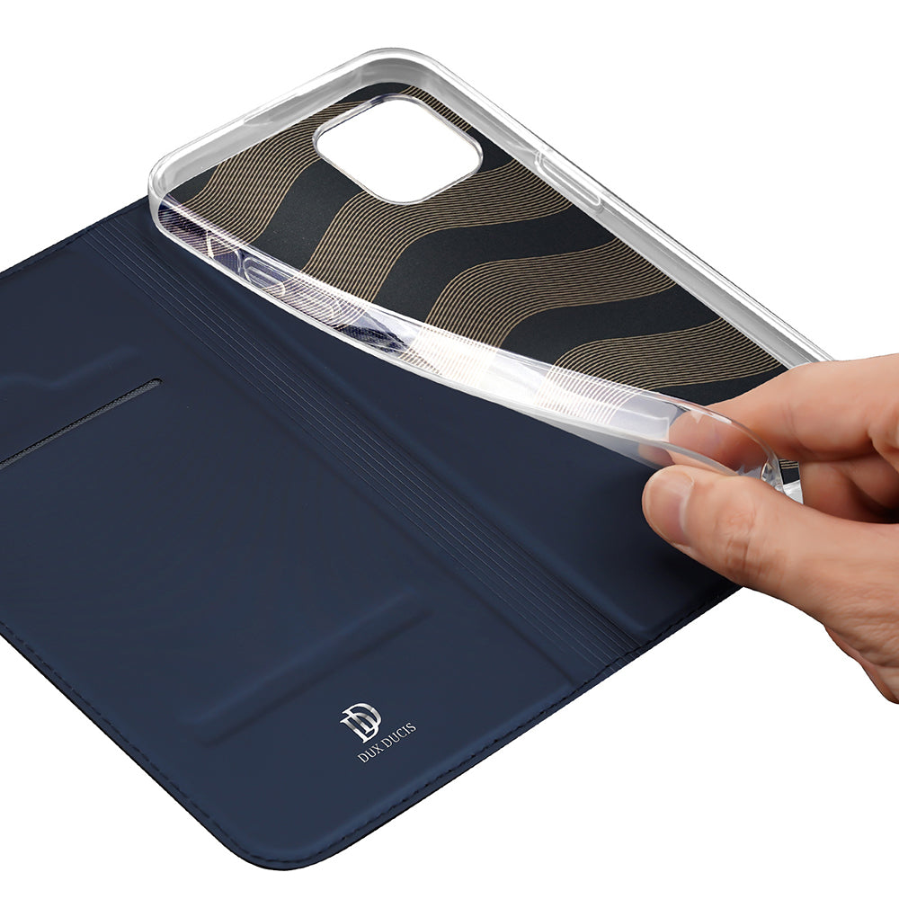 Puzdro pre Apple iPhone 15 Plus, DUX DUCIS, Skin Pro, Čierne