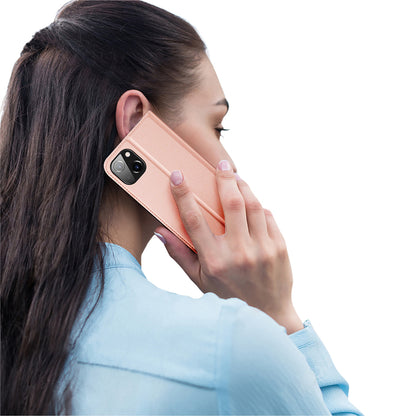 Puzdro pre Apple iPhone 15 Plus, DUX DUCIS, Skin Pro, Čierne