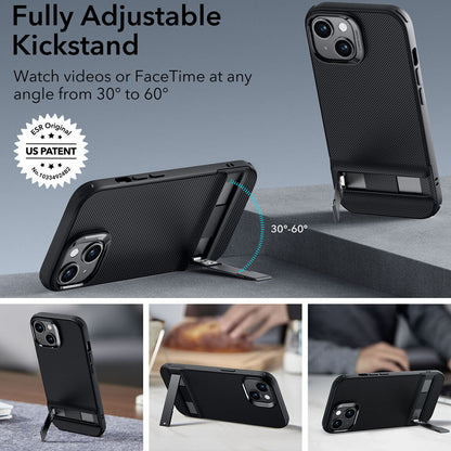 Puzdro pre Apple iPhone 15 Plus, ESR, Air Shield Boost Kickstand, Čierne