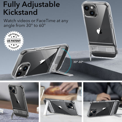Puzdro pre Apple iPhone 15 Plus, ESR, Air Shield Boost Kickstand, Priehľadné