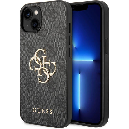Puzdro pre Apple iPhone 15 Plus, Guess, 4G Big Logo, Sivé