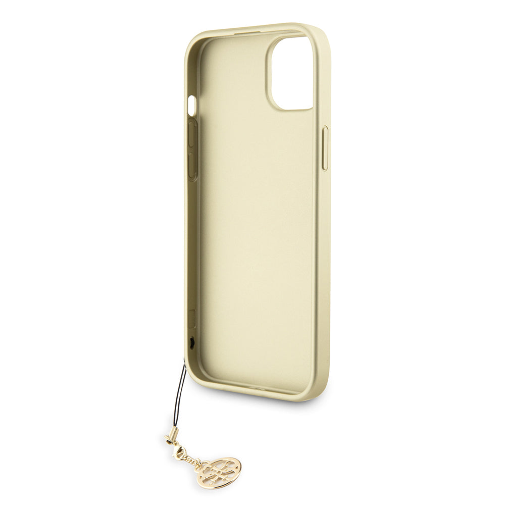 Puzdro pre Apple iPhone 15 Plus, Guess, 4G Charm, Sivé
