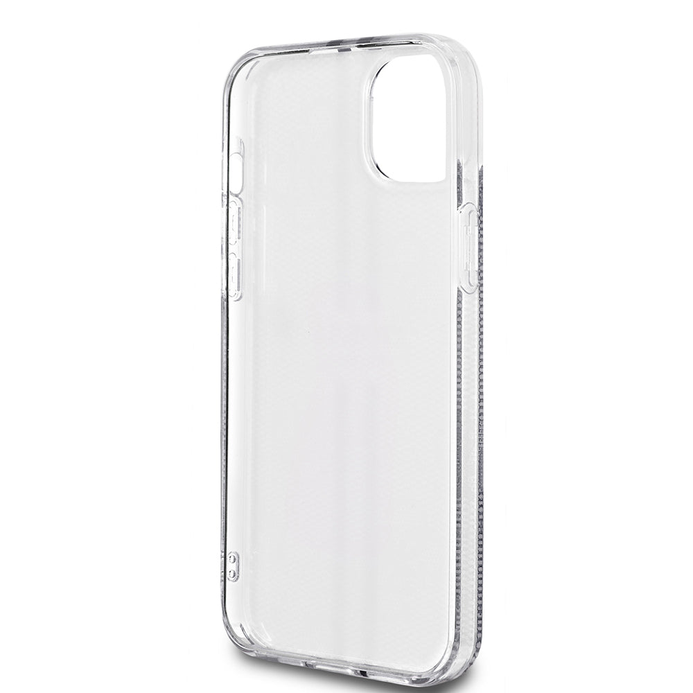 Puzdro pre Apple iPhone 15 Plus, Guess, IML 4G Gold Stripe, Čierne