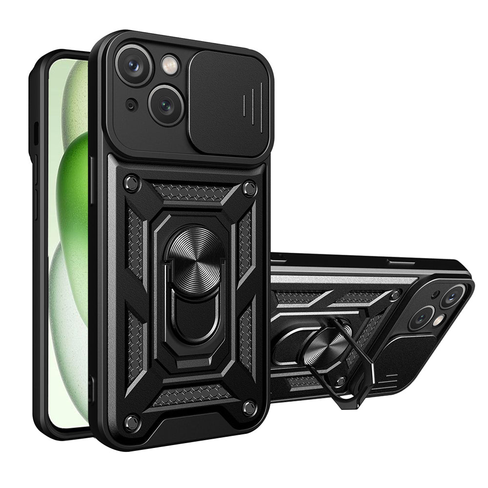 Puzdro pre Apple iPhone 15 Plus, Techsuit, CamShield, Čierne